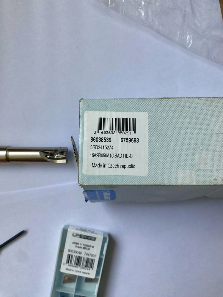 Głowica frezarska 16A2R050A16-SAD11E-C + ADMX 11 T308SR-M Nowe!