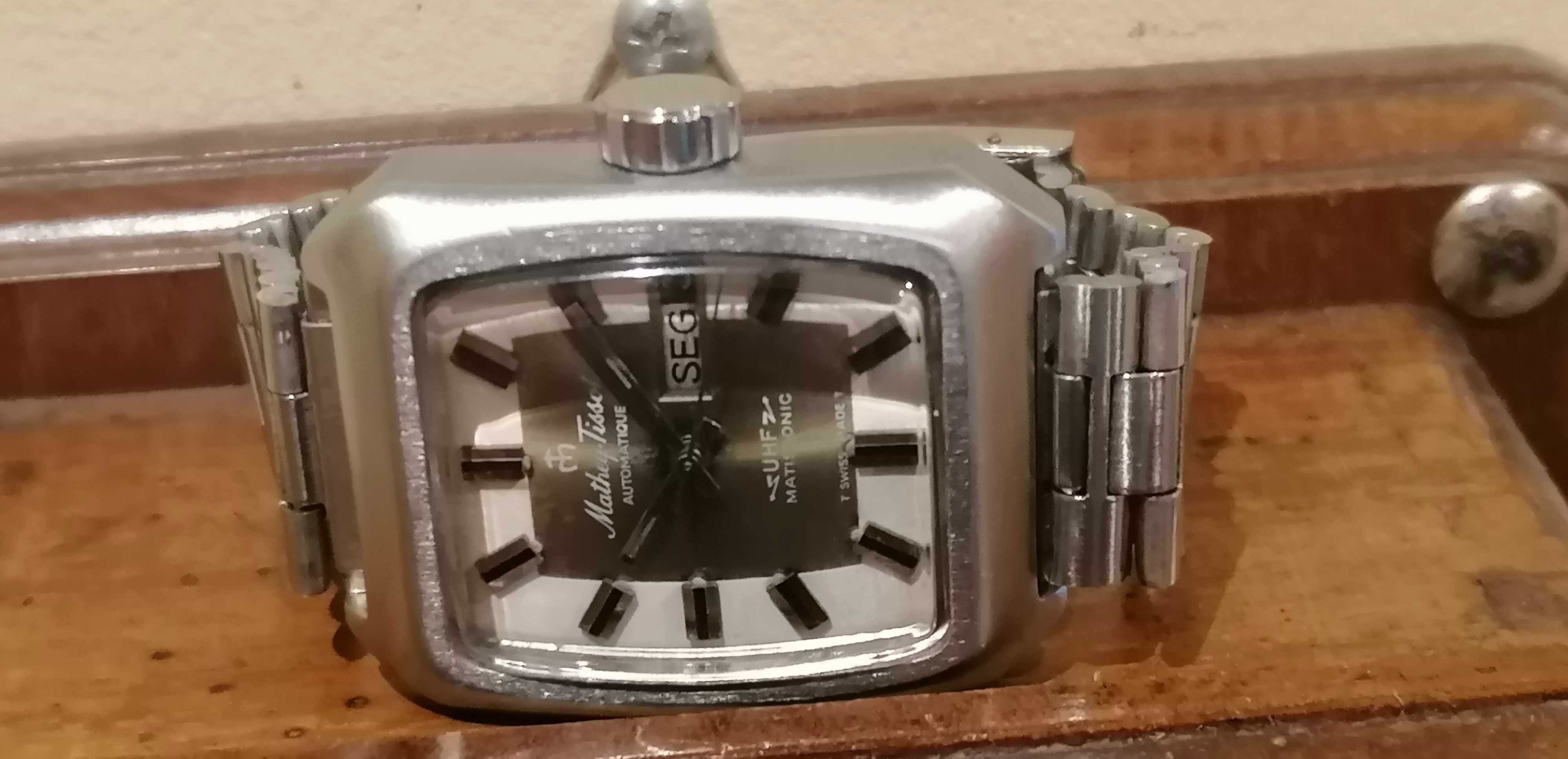 antigo Mathey tissot automatic uhf mergulho caixa aço