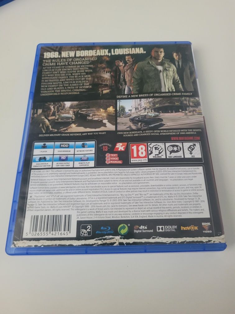 Gra Mafia 3 na ps4