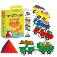 Игра с мягкой пирамидкой Vladi Toys Звірочепи (Укр) (VT2906-01)