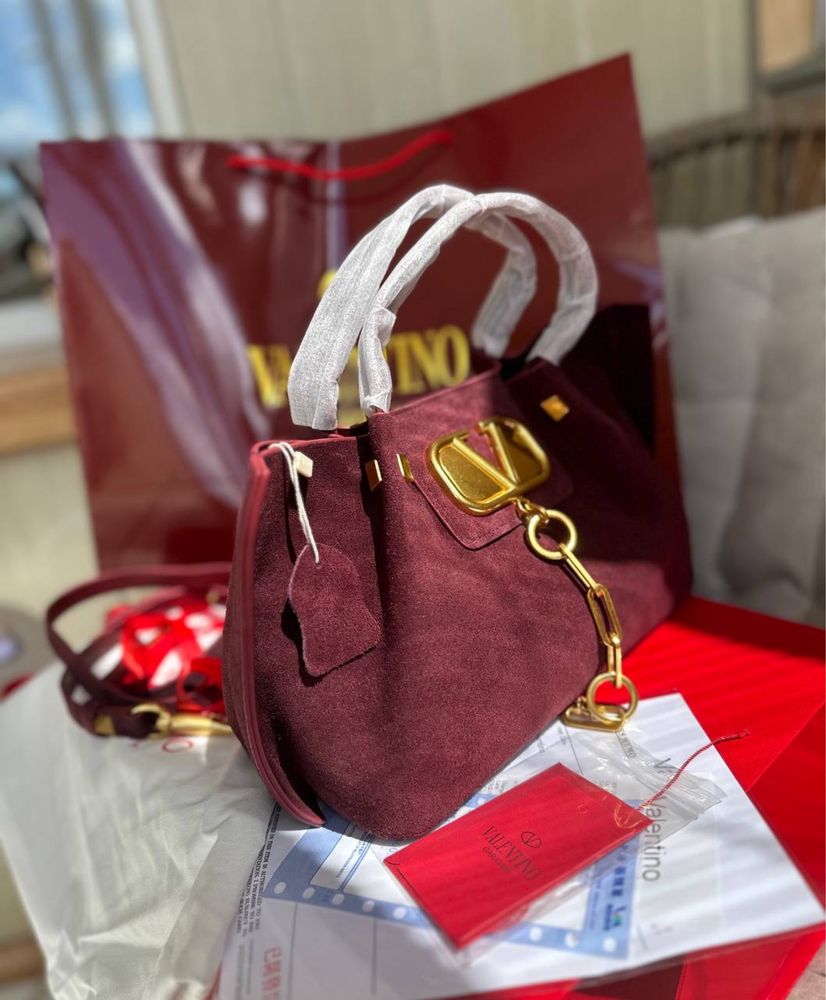 Сумочка Valentino з натуральної замші