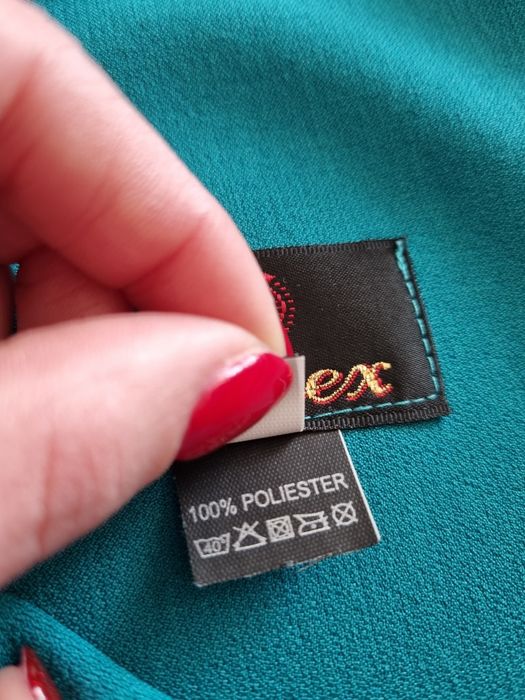 Zielona prosta sukienka