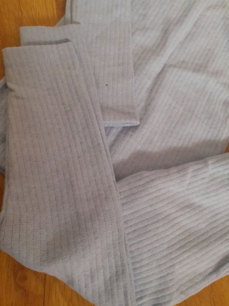 Zestaw komplet dla dziewczynki 8 lat spodnie leginsy bluzka z polgolfe