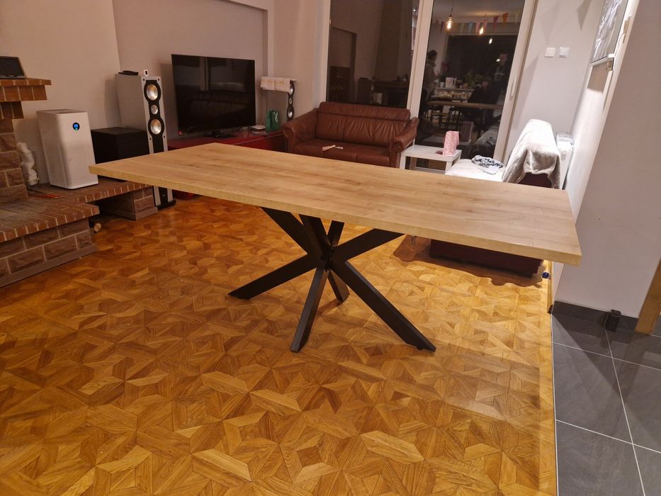 Stoł pająk loft 200x90x77