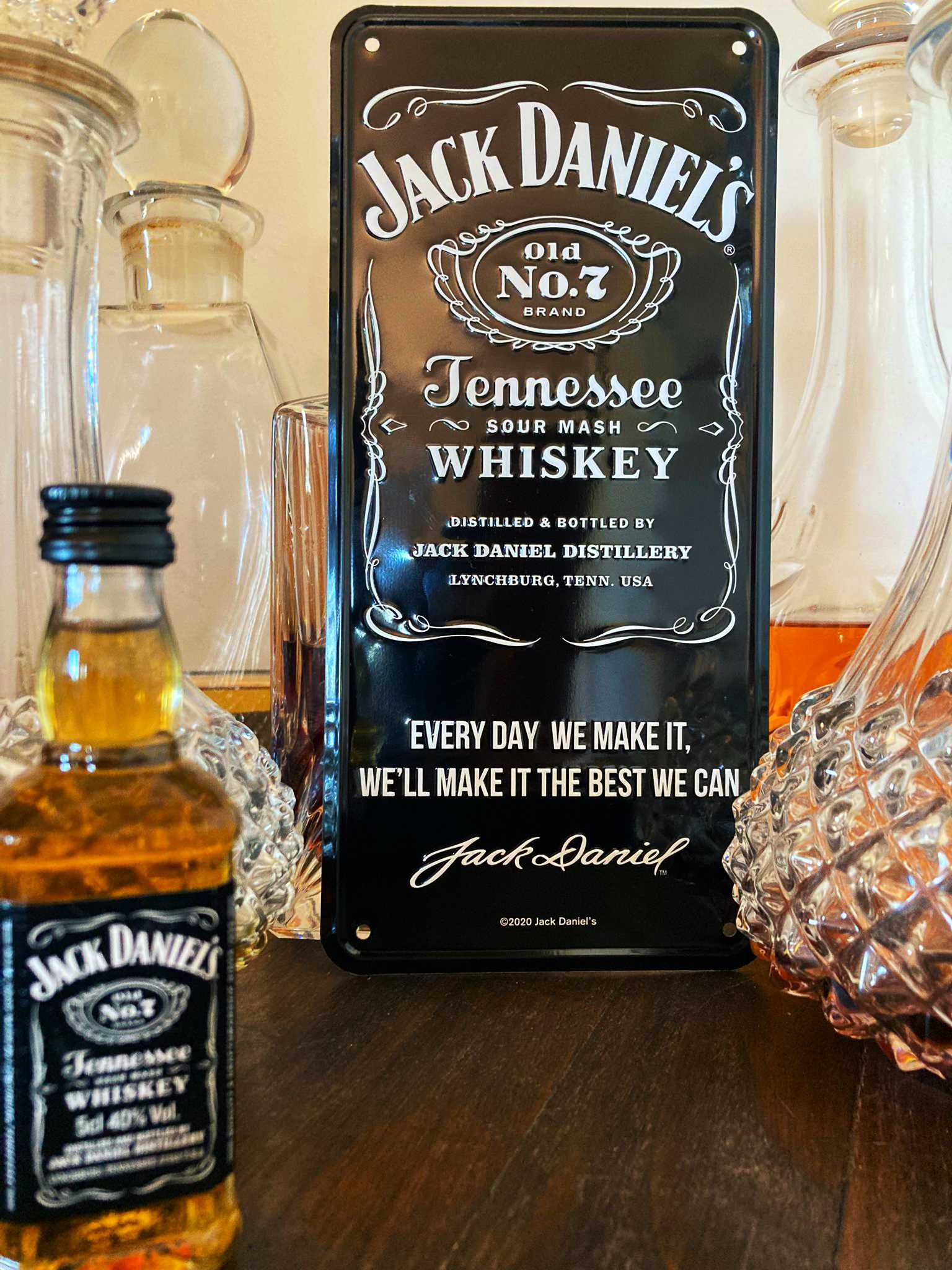 Placa Decorativa Vintage Jack Daniel's, Arte para Bar