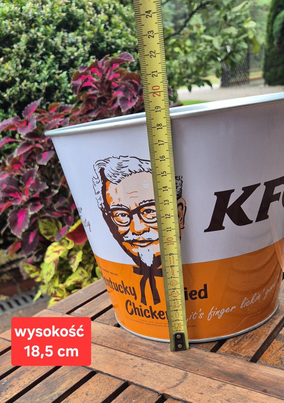 Kubełek metalowy KFC pojemnik metal Kentucky chicken