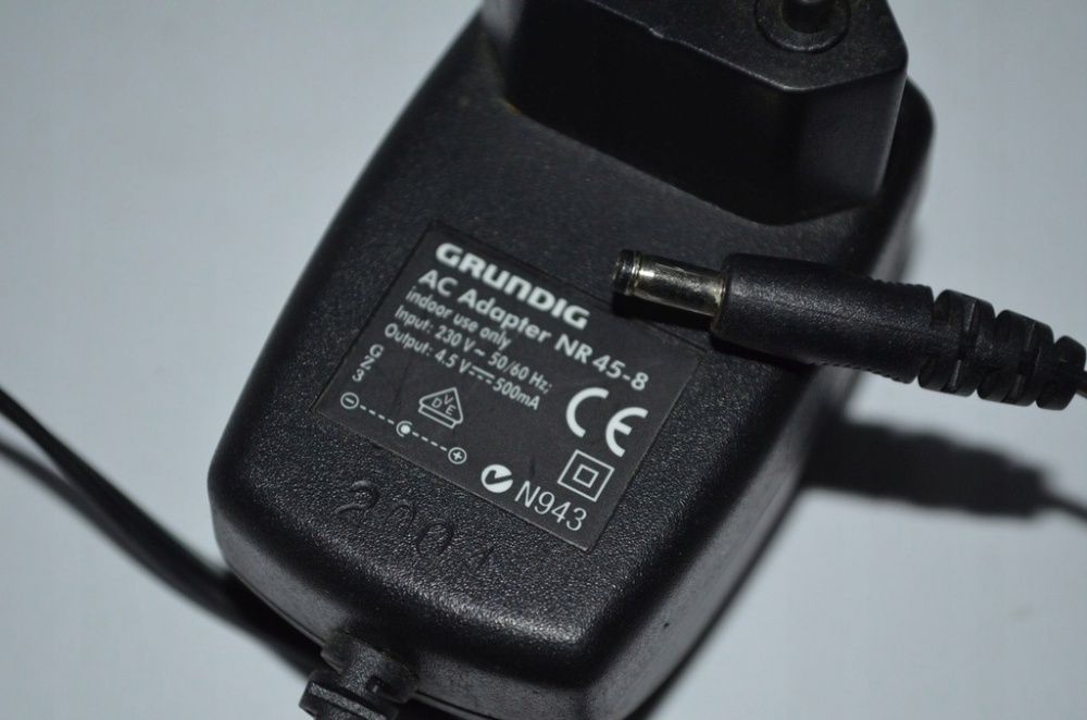 Grundig AC adapter 4,5V 500mA wtyczka 3,5mm bez pin