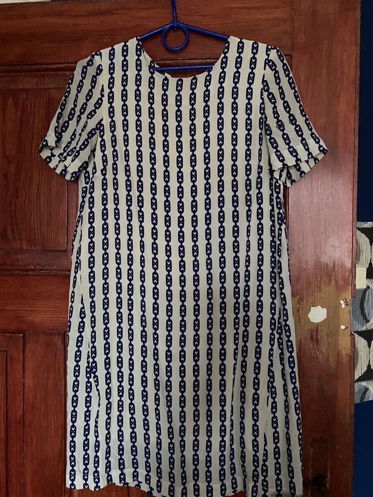Sukienka suknia letnia jedwab wzór Edith&Ella beżowa kremowa
