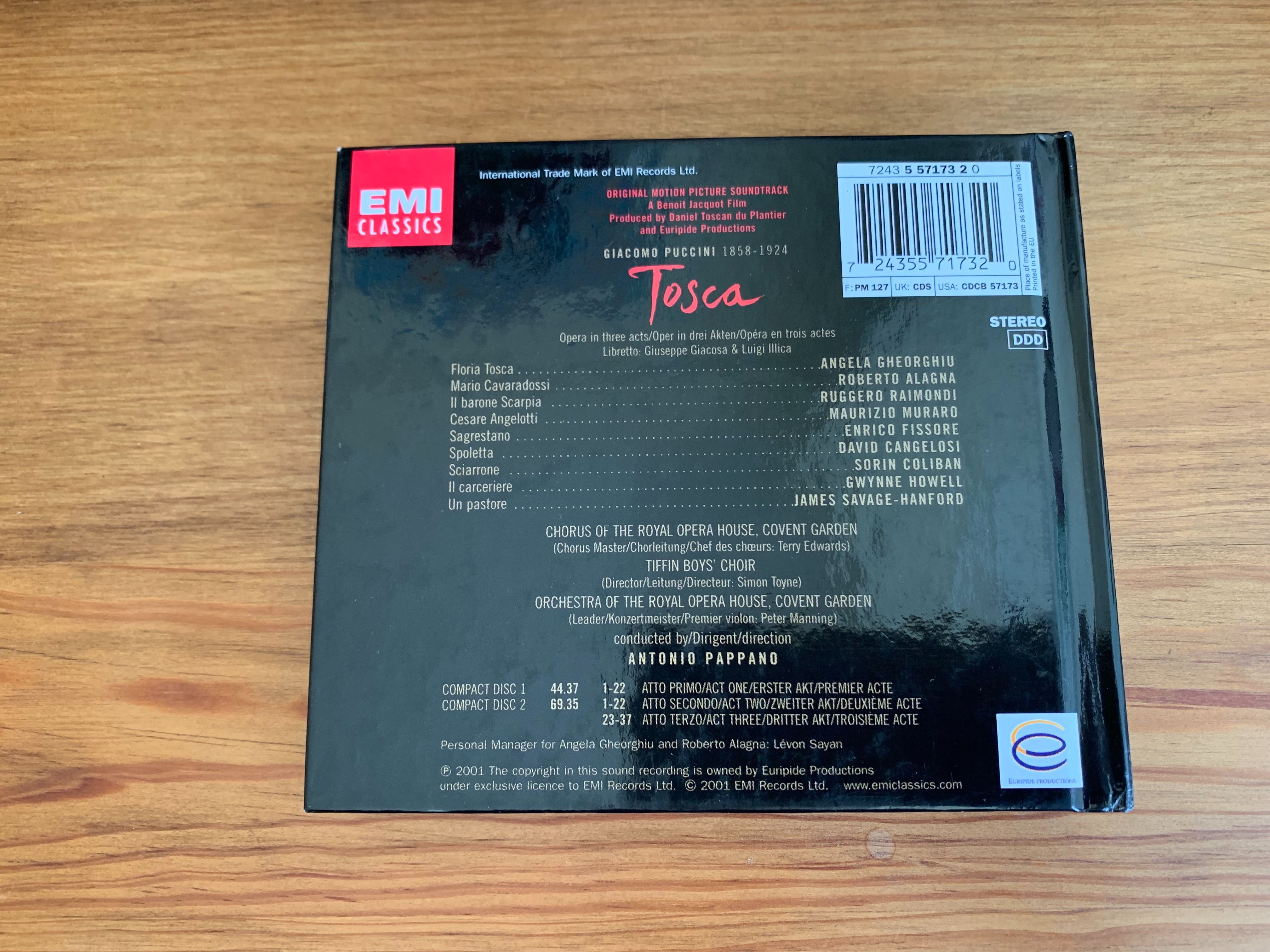 Tosca - Puccini - 2 cds