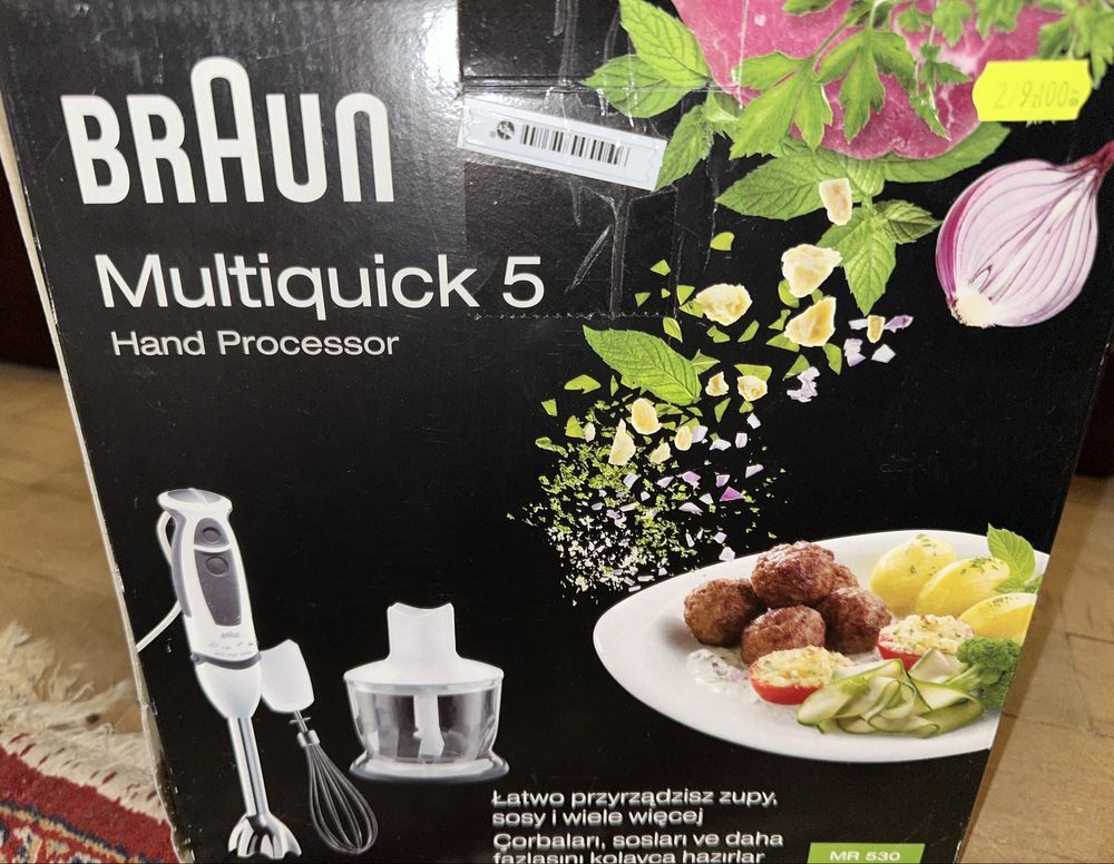 Braun Multiquick 5 - rozdrabniacz + ubijaczka
