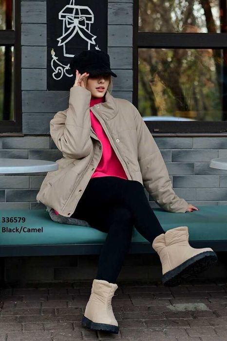 Дутіки жіночі бежеві дутики женские бежевые 36,37,38,39,41