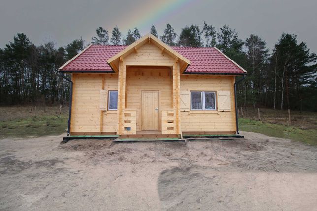 Domek Drewniany Całoroczny - Ania 800x570+ganek 94,2 m2
