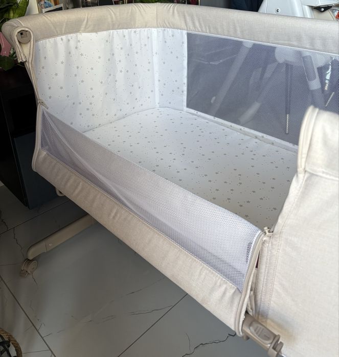 Łóżeczko dostawka Carrello Luna Silk Beige