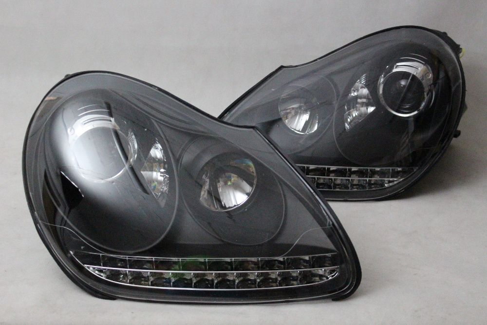 Lampy przednie przód PORSCHE CAYENNE 03-07 XENON LED Black Tuning NOWE
