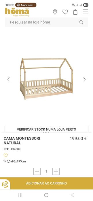 Cama Montessori Casinha