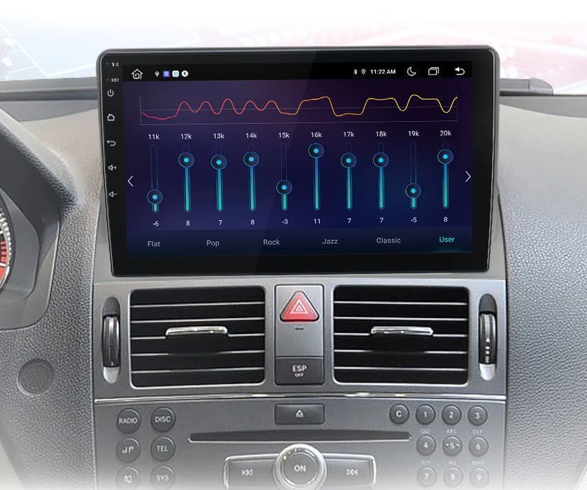 Radio Android CarPlay Mercedes Benz C-Class W204/S204 od 2006 - 2011