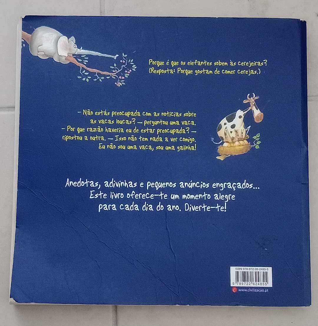 Livro Álbuns de Encantar 365 Piadas Novas - usado