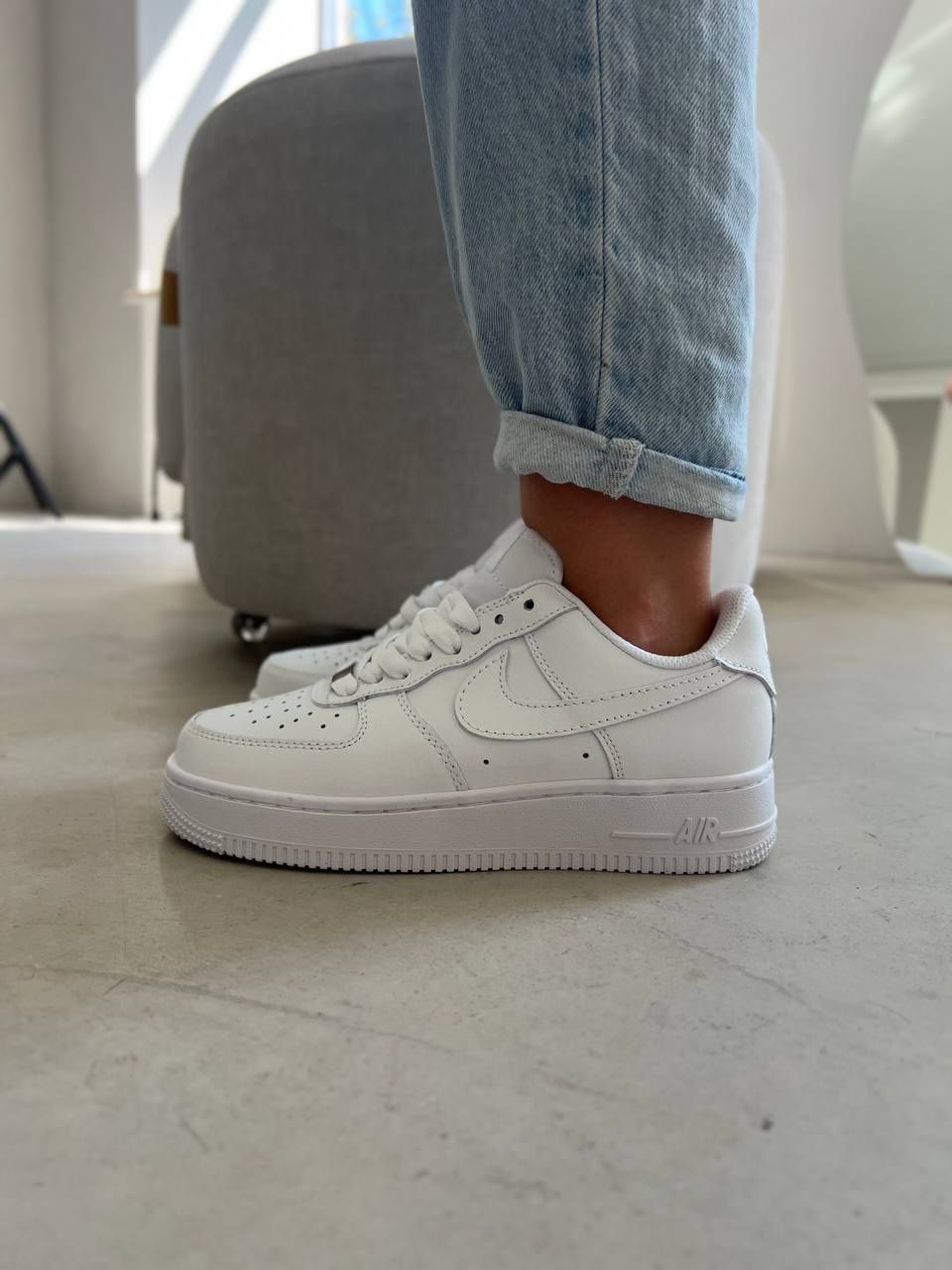 Кросівки Nike Air Force White кроссовки Найк женские мужские