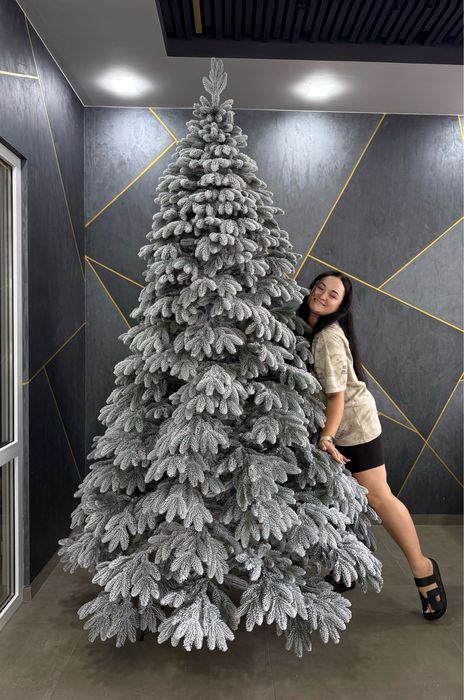 Лита засніжена ялинка Версаль ! МЕГА ГУСТА . Литі ялинки від виробника