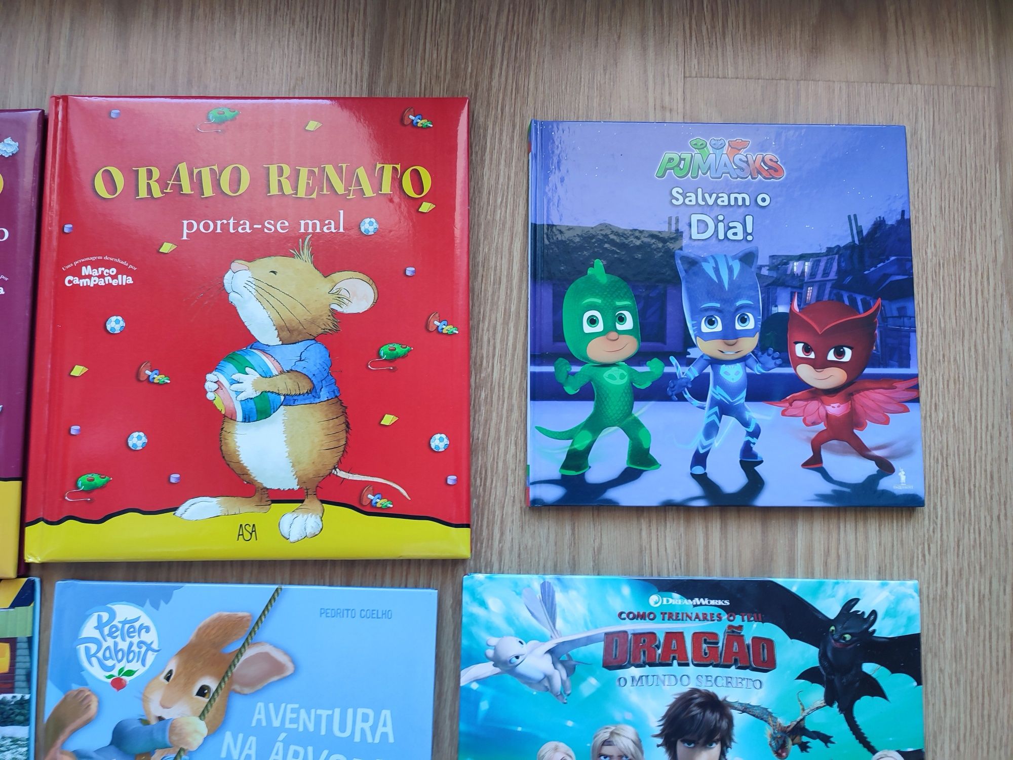 Livros infantis - Rato Renato / PJ Masks / Peter Rabbit