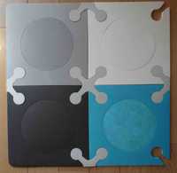 Mata piankowa kolorowa puzzle rozm. 145 x 180 cm
