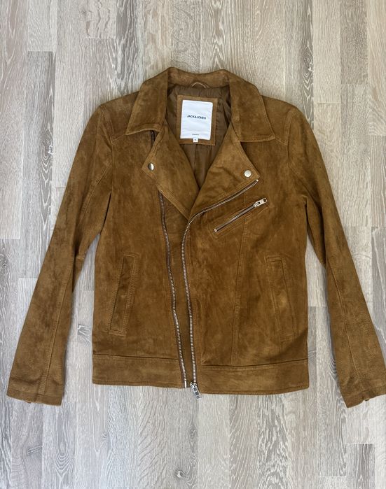 Куртка натуральна замша Jack & Jons. Розмір S