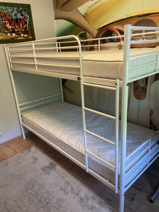 IŁóżko piętrowe bałe z szufladą bez materacy