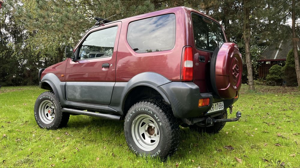 Suzuki Jimny 1,3 Benzyna + LPG, 4x4, lift 6 cali, hak, wyciągarka