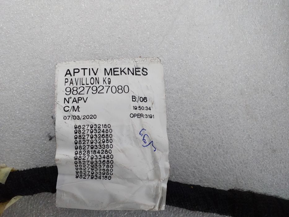 Display / ecrã de informações PEUGEOT Partner (K9)