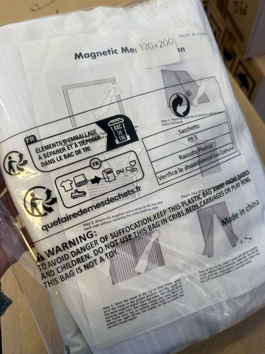 Cortina magnética anti msoquitos 120x200