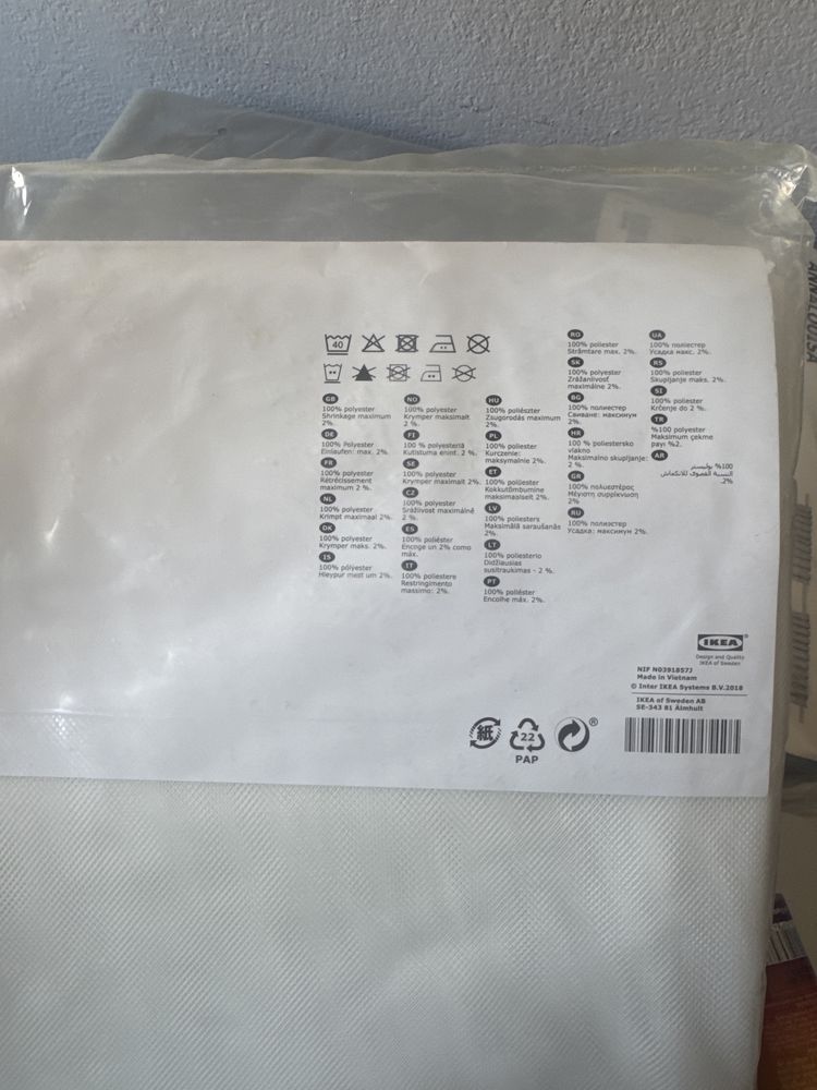 Zaslony ikea szare zaciemniajace NOWE + GRATIS