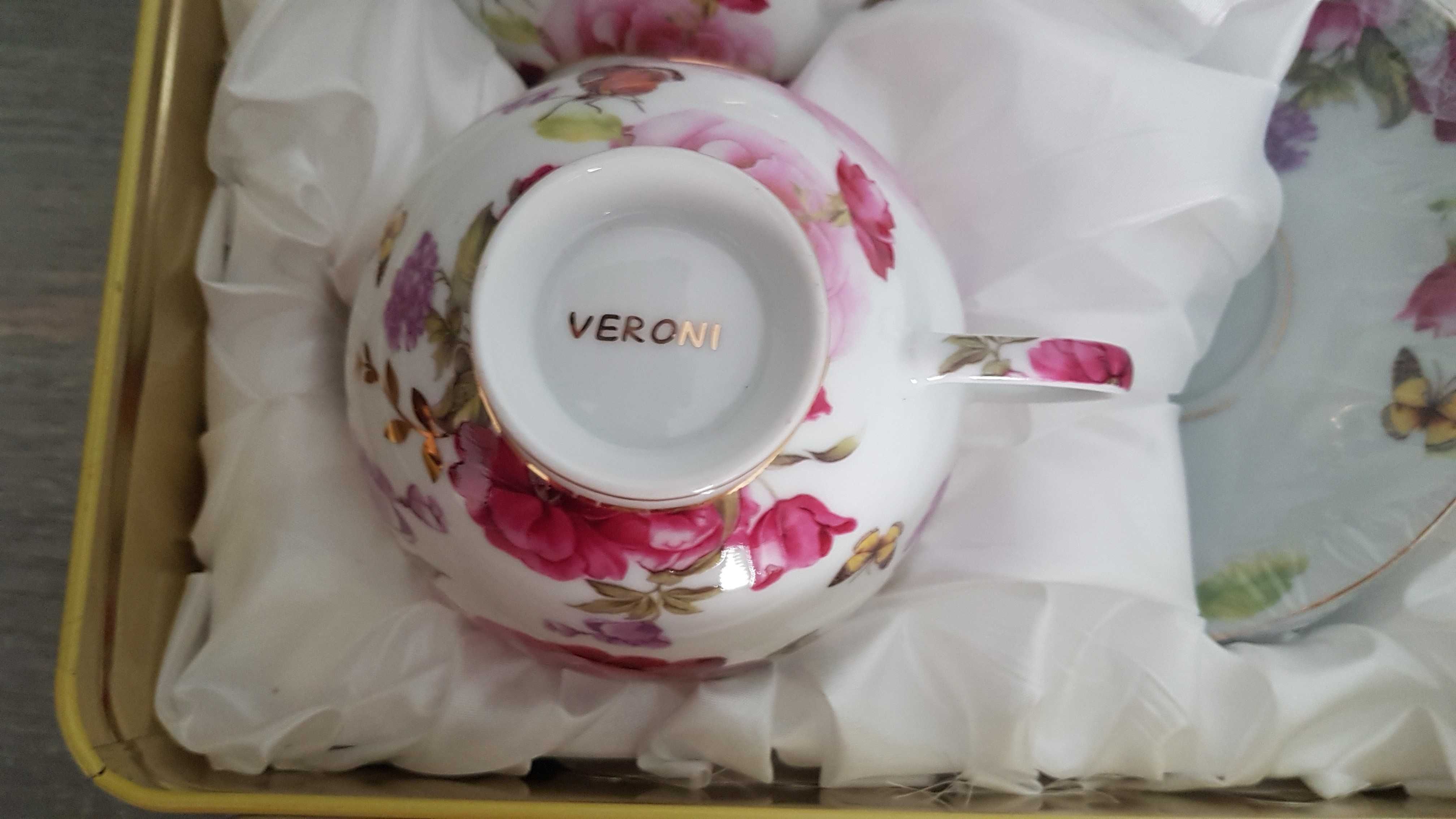 Komplet kawowy Romantic firmy Veroni, 2 szt., w puszce.