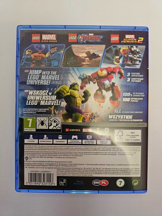 LEGO Marvel Kolekcja Gra PS4 (PL) (Kompatybilna z PS5) Wysyłka/odbiór