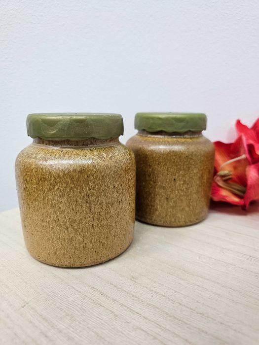 Ceramiczne słoiczki vintage z pokrywkami