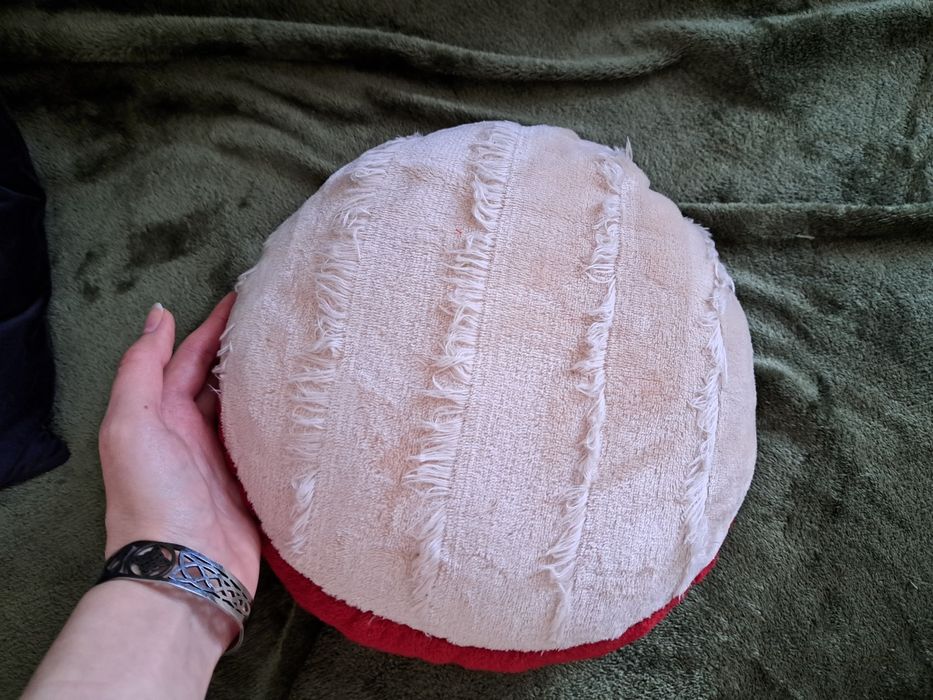 Poduszka muchomor grzyb czerwona diy