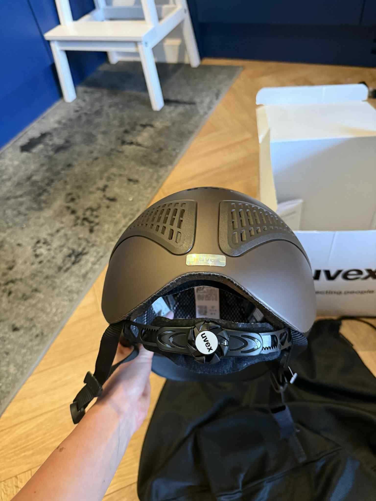 Kask jeździecki Uvex Exxential II mocca mat 55-57cm