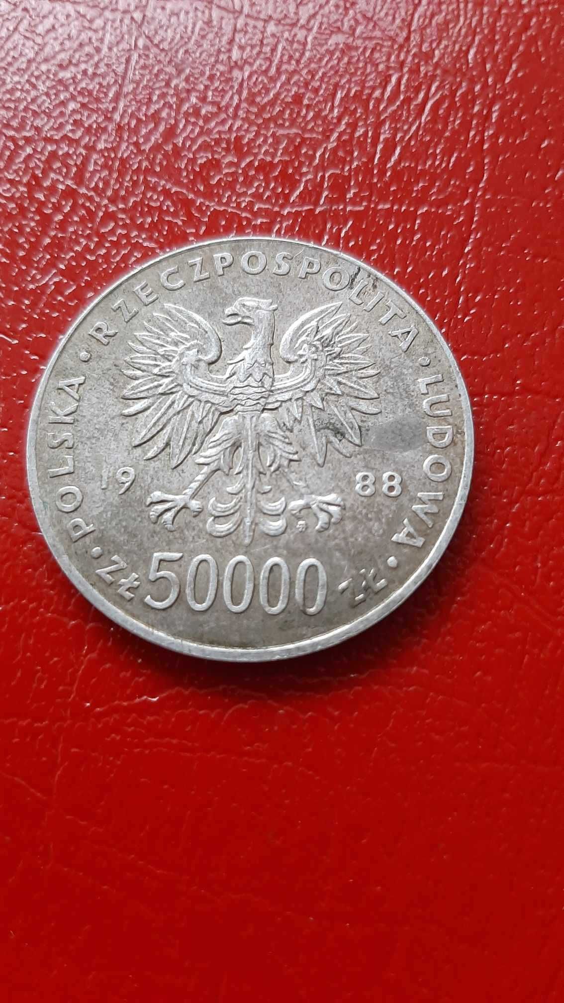 50000zł J. Piłsudski 1988r.