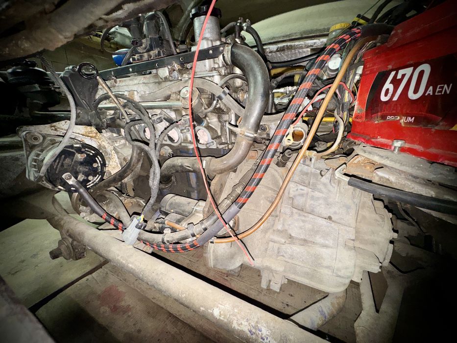 Продам турбо мотор +кпп F23 на блоке 1.6 350лс  свап комлект