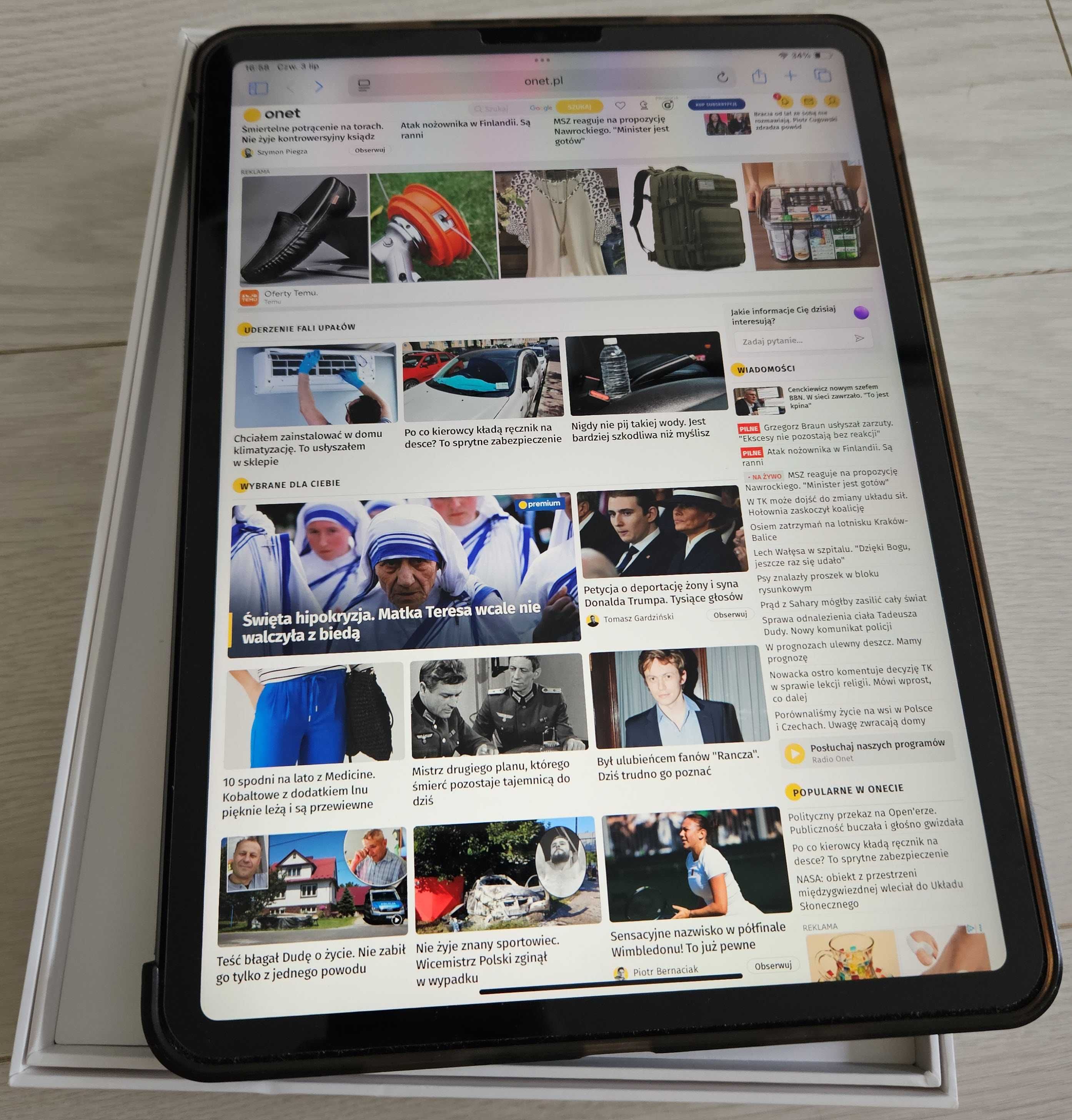 iPad Pro 11 M1 (gen 3) 128GB Wi-Fi, stan idealny