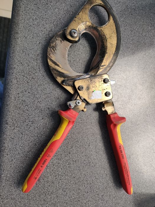 W2//Knipex/ 95.36.280 Obcinak Zapadkowy Nożyce Do Kabli/ Szczecin