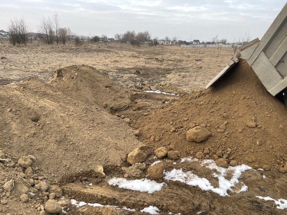 Чорнозем, суглинок, відсів, щебінь, пісок доставимо. Вивеземо сміття.
