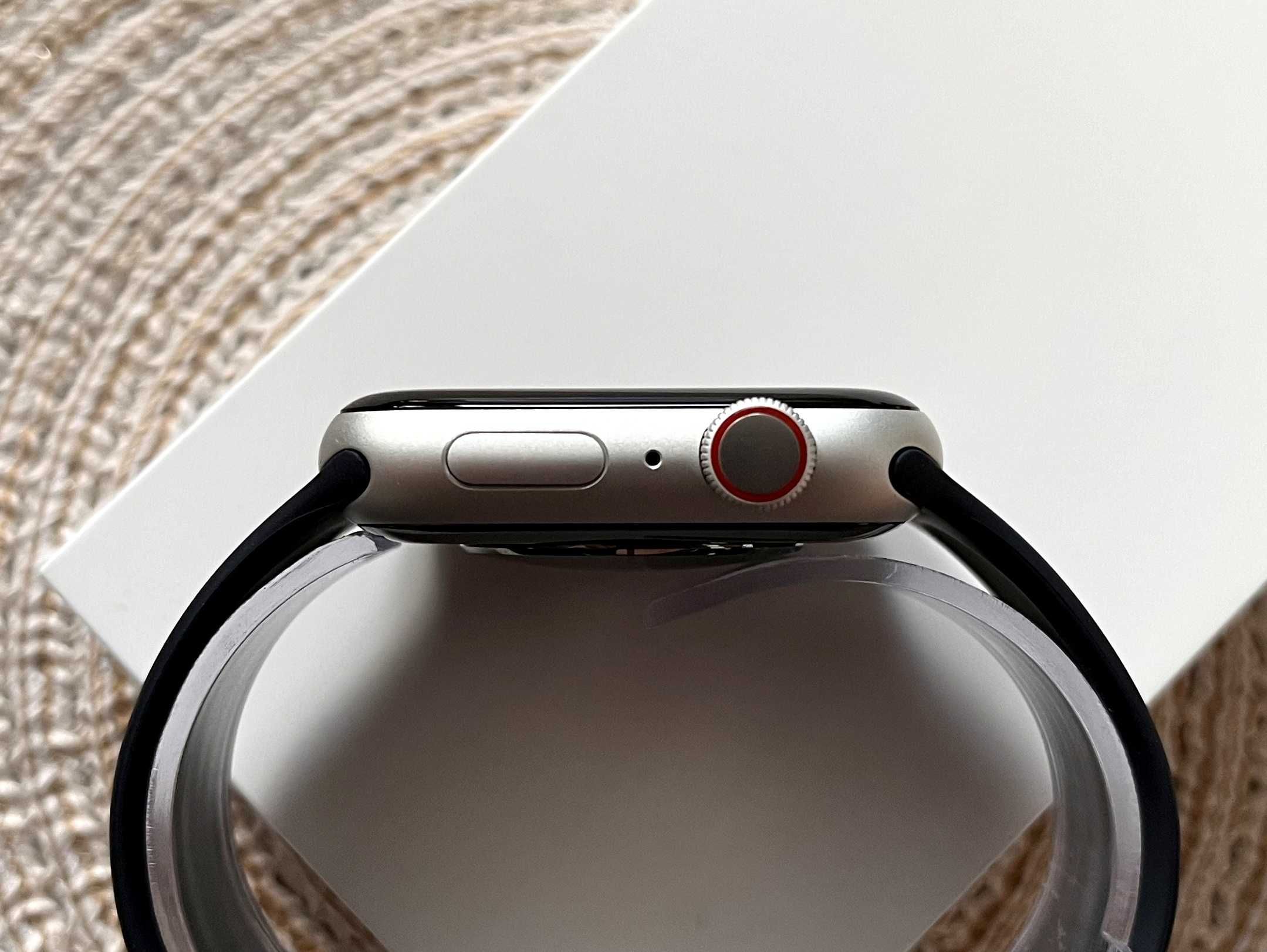[NOWY] Apple Watch SE [GPS + LTE/eSIM 44mm] - Silver [Bateria 100%]