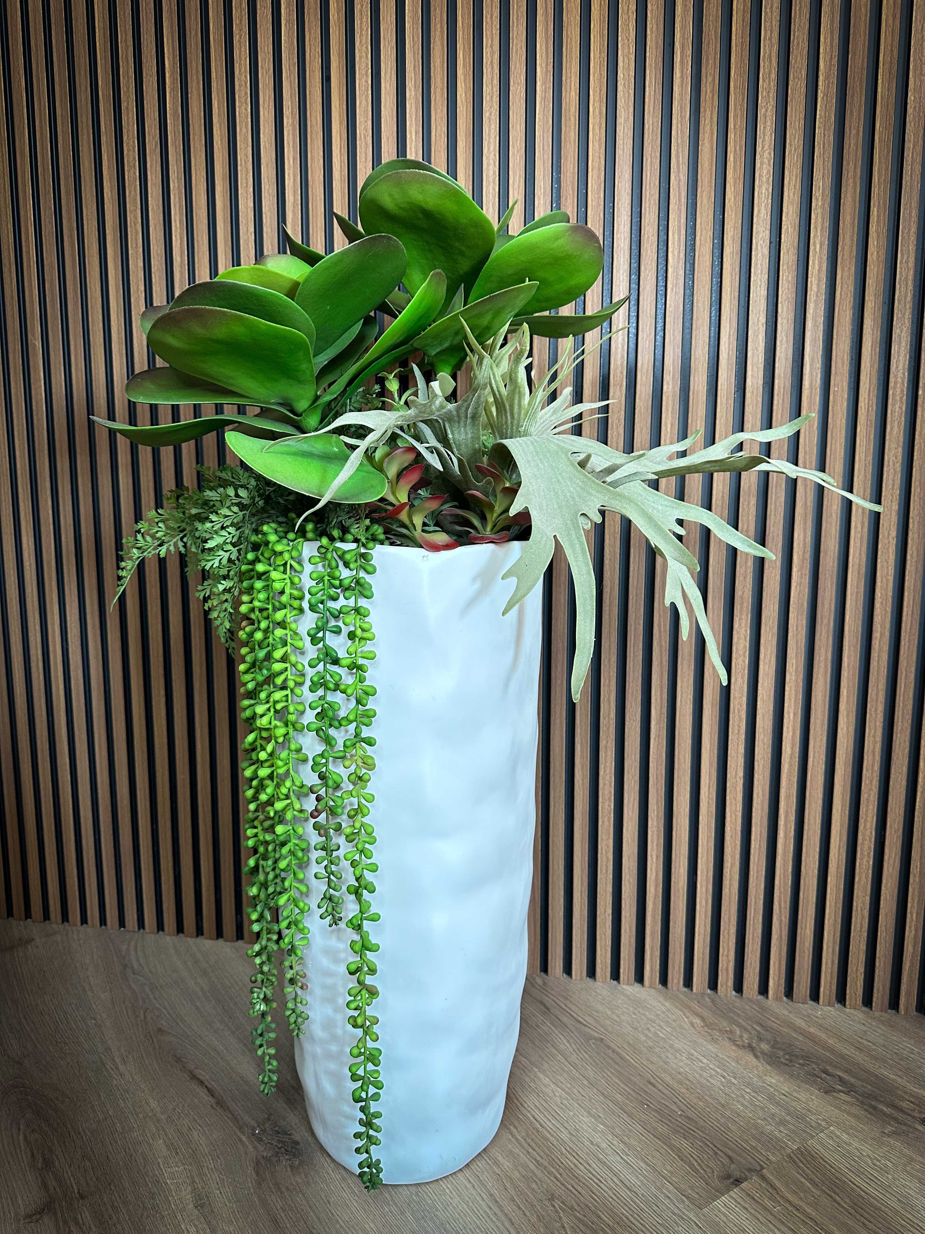 Sztuczne Sukulenty Echeweria Aloes Wysoka Jakość 90 cm