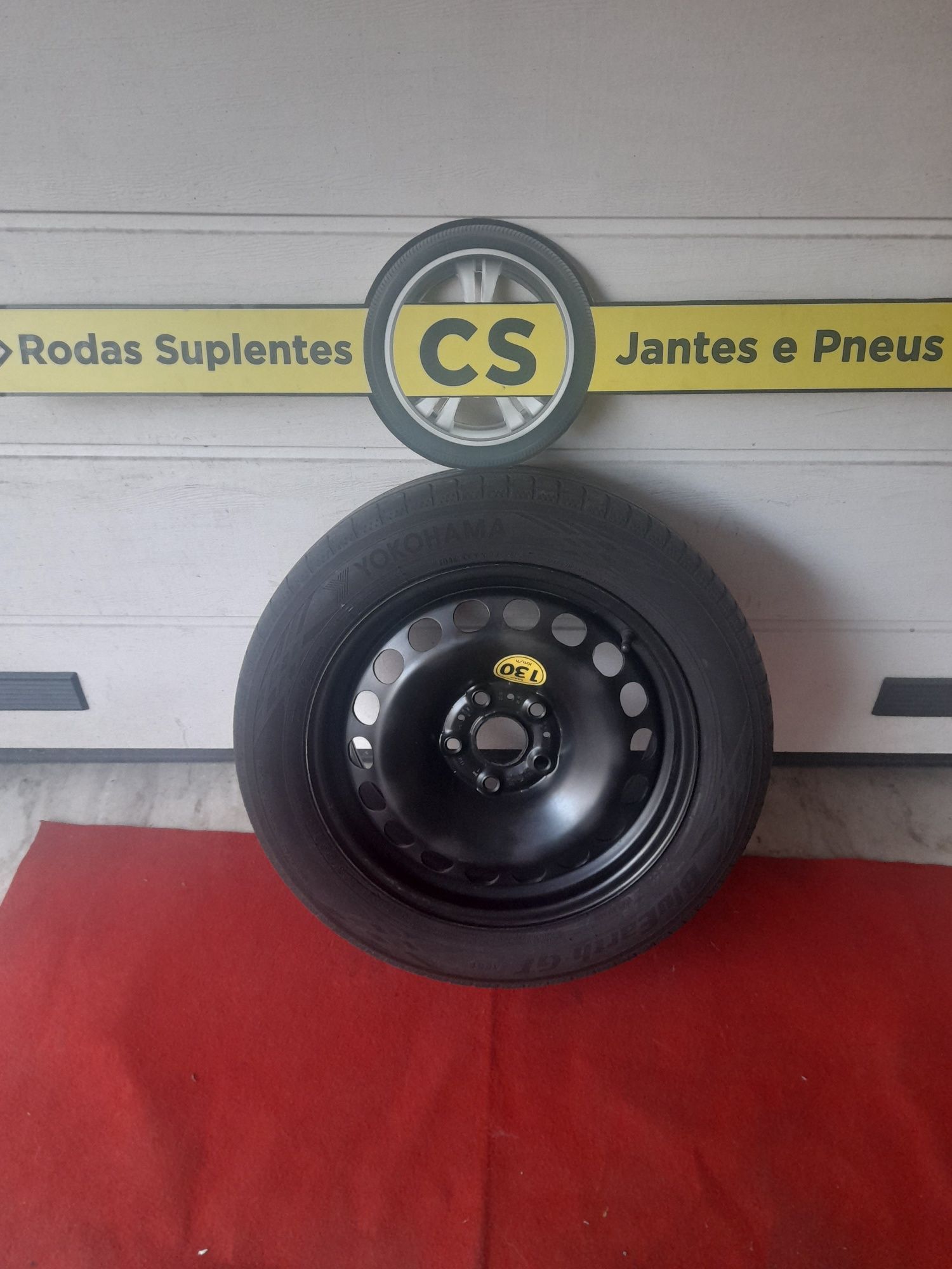 Roda suplente jante 16 5x112 VW Audi Seat pneu 205/55R16 Golf A3 Leon