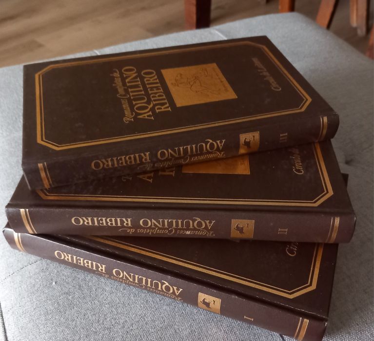 Três livros da Coleção Completa de Aquilino Ribeiro