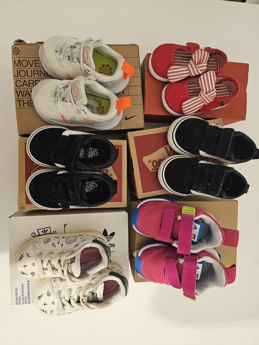 Sapatilhas criança Adidas Vans Nike como novas