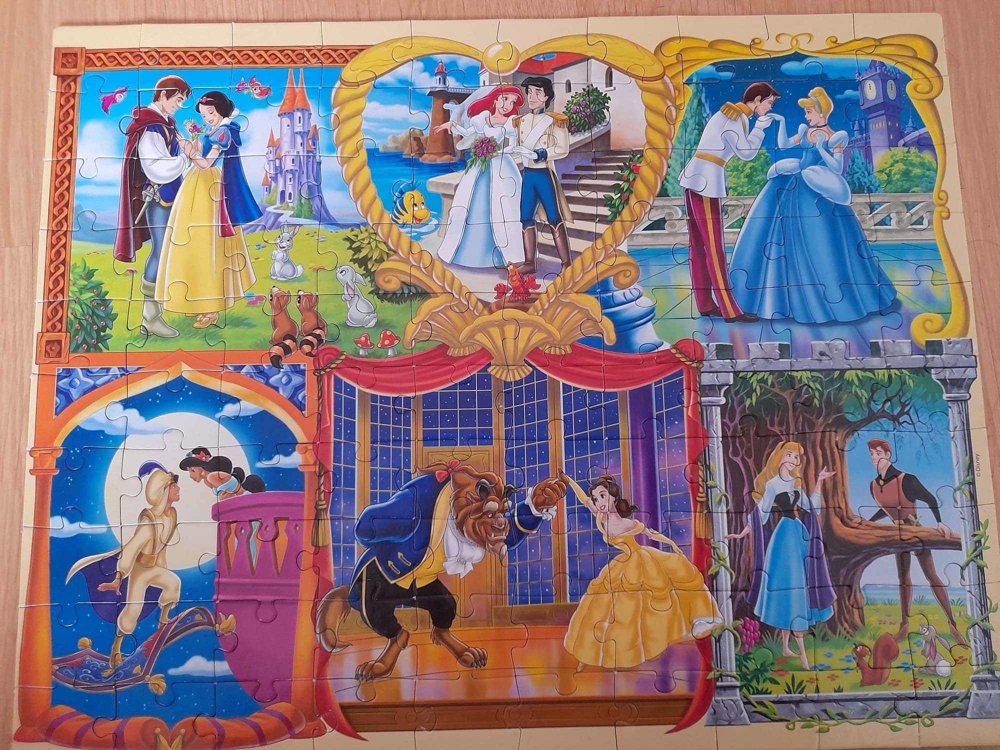 Puzzle e jogo da memória Princesas Disney 3+