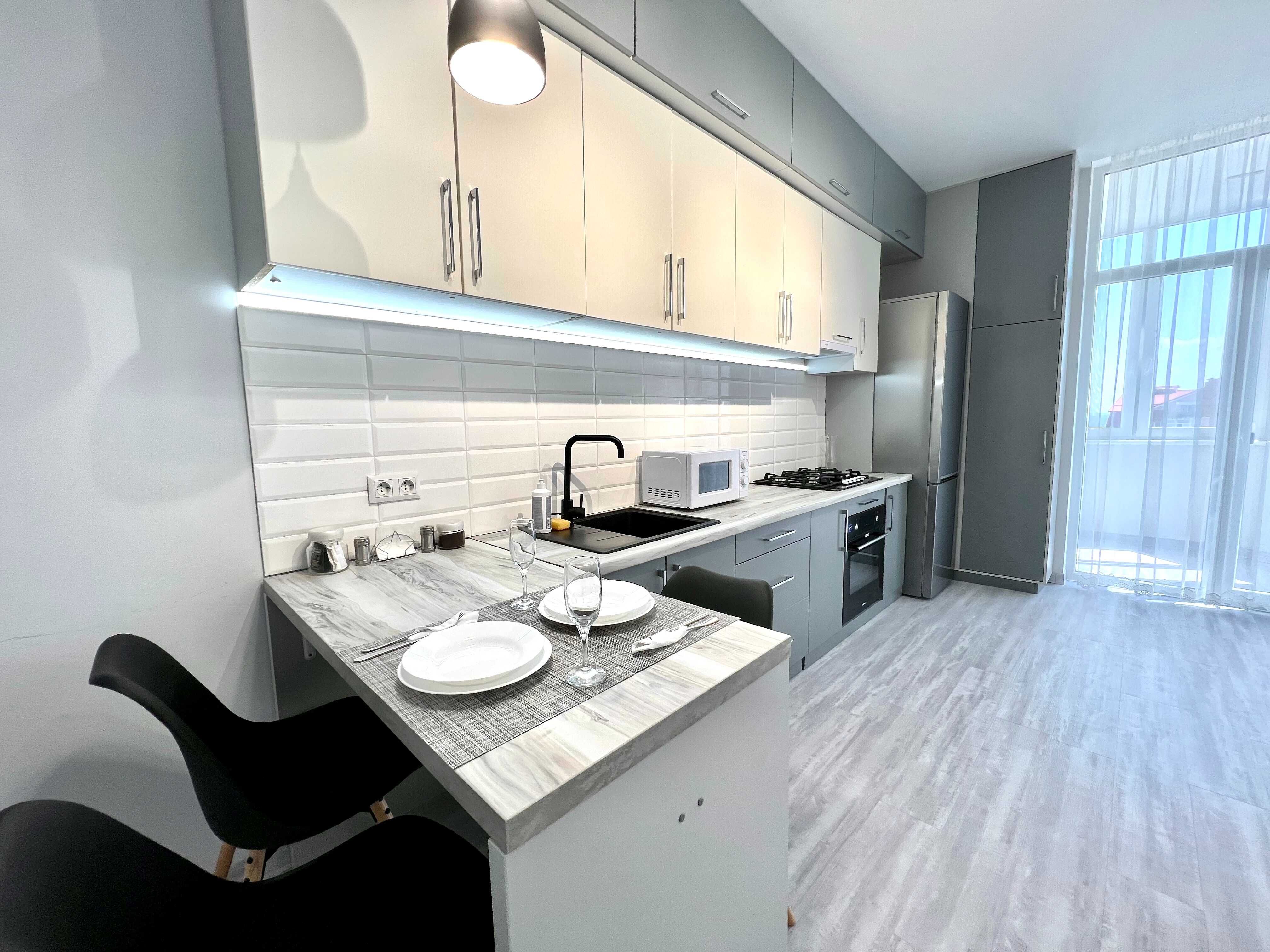 ApartPoltava Елітна НОВОБУДОВА новий ремонт Тропічний душ, фіск.чек