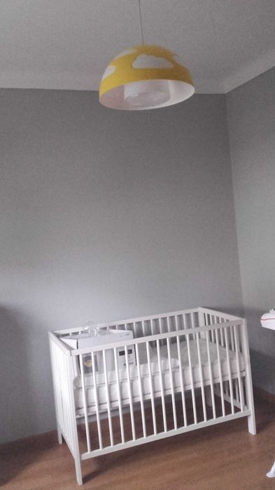 Berço IKEA SUNDVIK branco evolutivo + colchão impecável