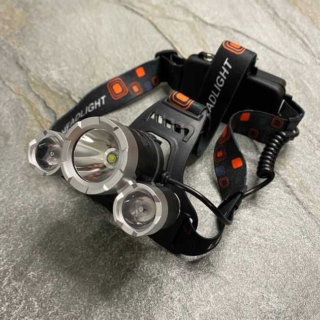 Мощный налобный светодиодный фонарь Boruit Police RJ 3000 - T6